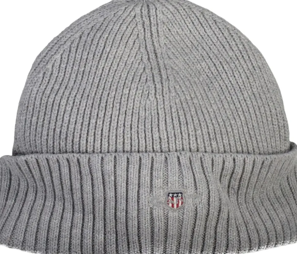 COTTON BLEND LOGO BEANIE