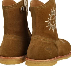 Cowboy støvle med sol- og månebrode