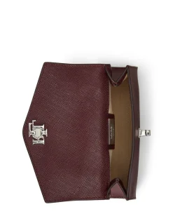 Crosshatch Leather Small Farrah Satchel