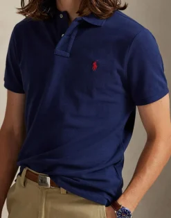 Custom Slim Fit Mesh Polo