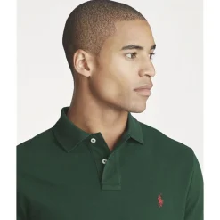 Custom Slim Fit Mesh Polo Shirt