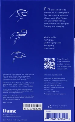 DAME - FIN FINGER VIBRATOR QUARTZ