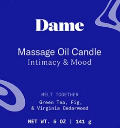 DAME PRODUCTS - MASSAGE OIL CANDLE MELT TOGETHER