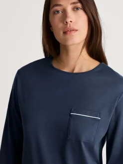 DAMEN Pyjama mit Bündchen