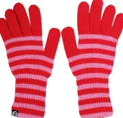 Danegoose Wool Gloves Bright Red/Spicy Pink