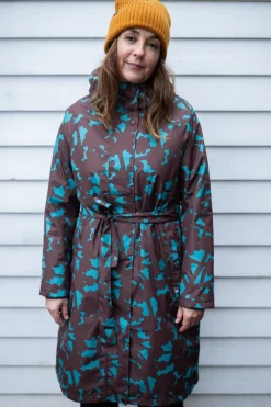 Danelisabeth Raincoat Blue Grey BRAMBLE