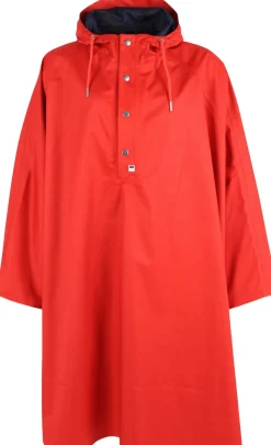 Danerain Poncho Bright Red