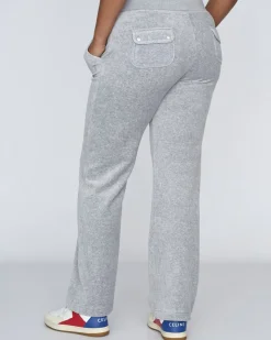Del Ray Classic Velour Pant Pocket Design