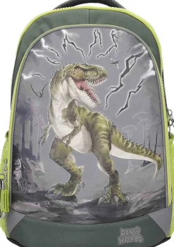Dino World Skolerygsæk Reflector