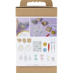 DIY Kit Dekoration, Æsker, muslingeskaller, nøgleringe
