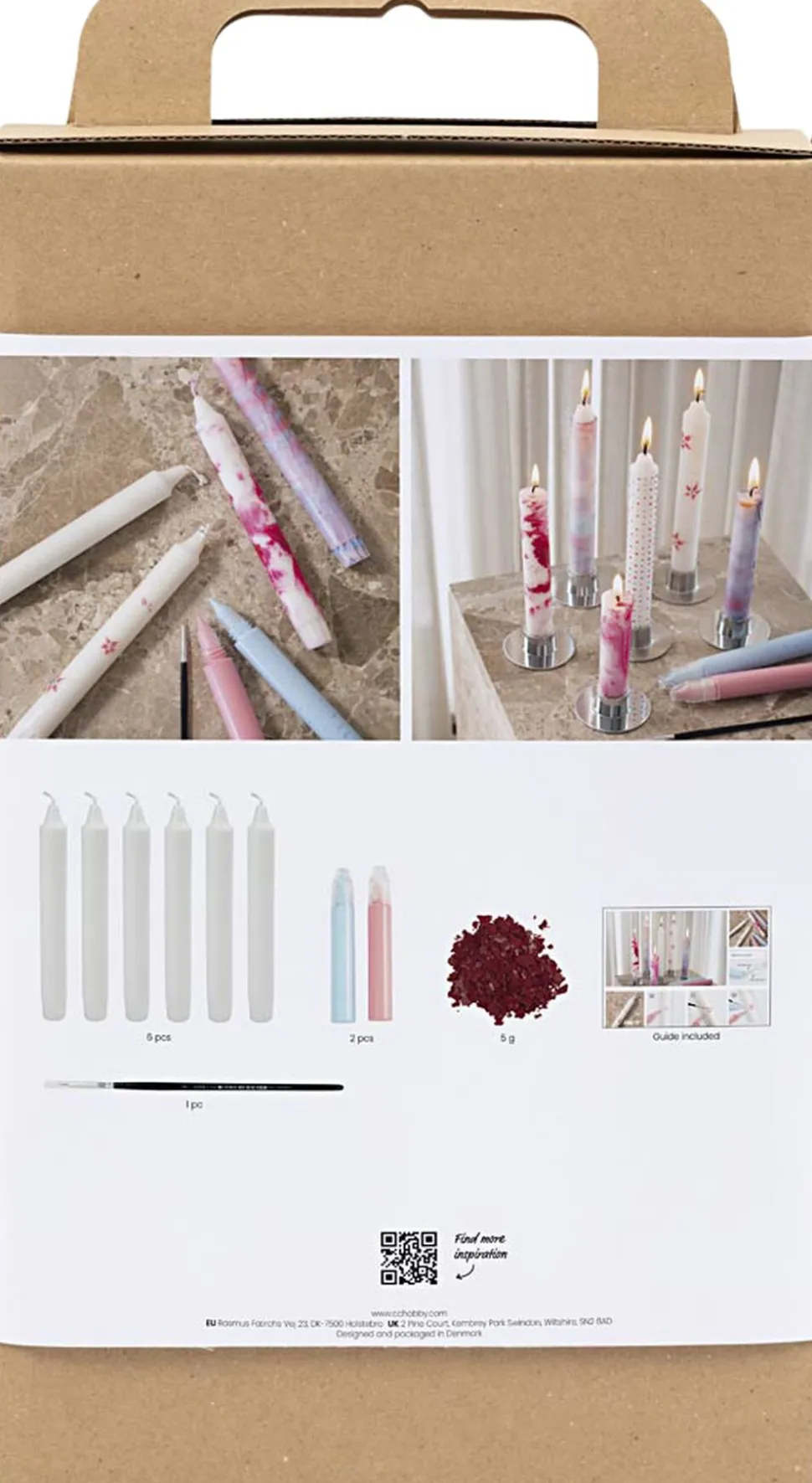 DIY Kit Lysdekoration, Dekorerede kronelys