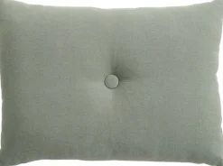 Dot Cushion-Linen-Pine green