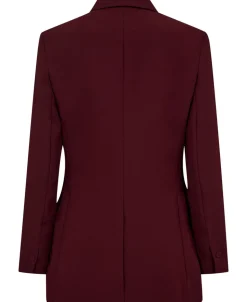 Double-breasted suit blazer