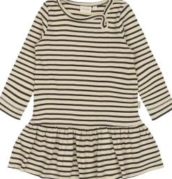 Dress L/S Modal Striped