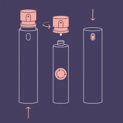 Dyson Chitosan Multi-use styling spray refill Steel Violet a