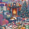eeBoo - Puslespil 1000 brk - English Cottage Christmas