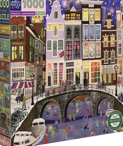 eeBoo - Puslespil 1000 brk - Magical Amsterdam