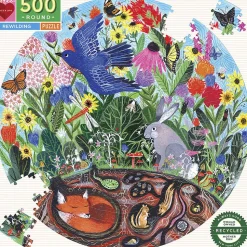 eeBoo - Rundt puslespil 500 brk - Rewilding
