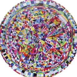 eeBoo - Rundt puslespil 500 brk - Triangle pattern