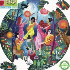 eeBoo - Rundt puslespil 500 brk - Moon Dance