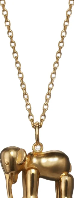 Elefanten i 18 karat forgyldt sølv med kæde