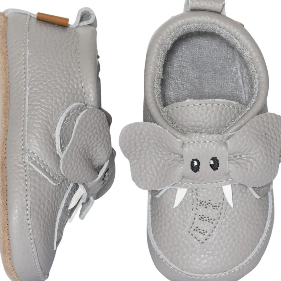 Elephant leather slippers