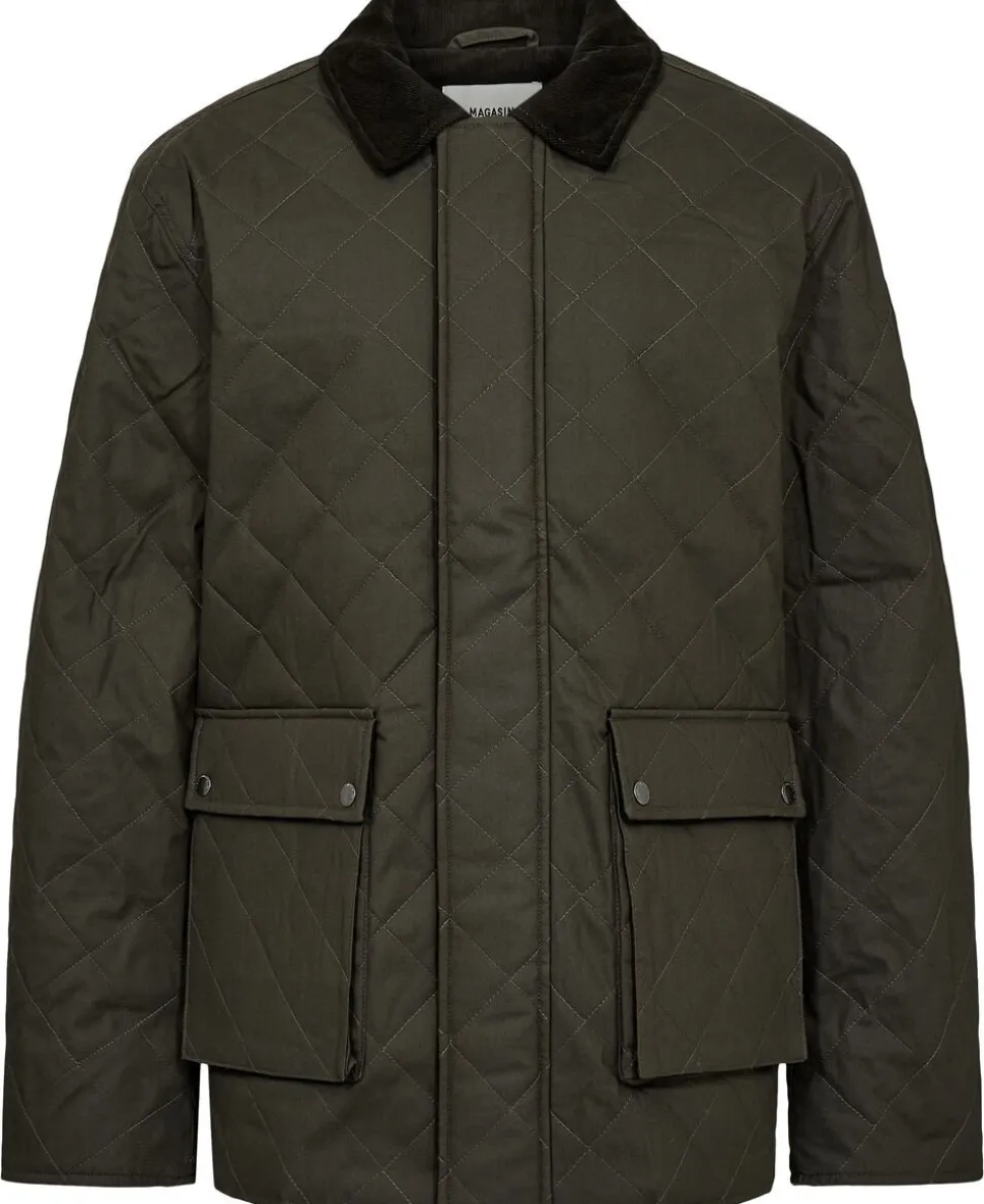 Emerson 4 Coated quiltet jakke - GRS