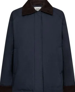 Emmy 4 coated jakke med fløjlskanter - GRS