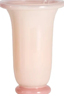 Empire Vase-Medium-Light pink with pink base