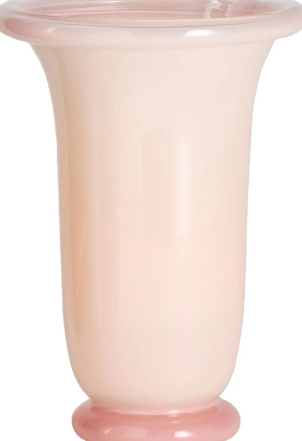 Empire Vase-Medium-Light pink with pink base