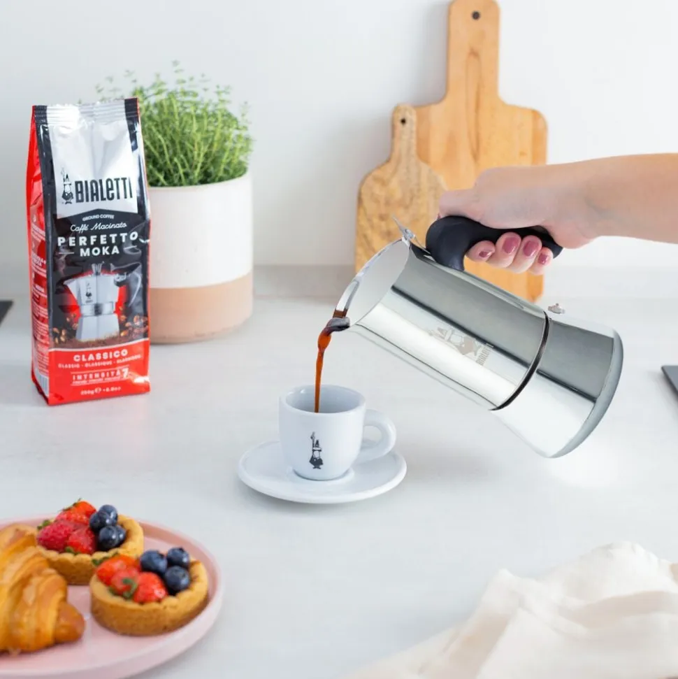 Espressokande Venus, 10 kop Stål Bialetti
