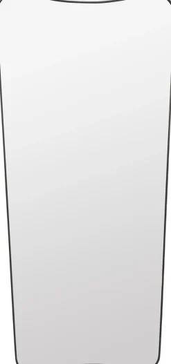 F.A. 33 Wall Mirror, 70x146 Black Brass