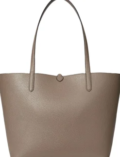 Faux-Leather Large Reversible Tote Bag