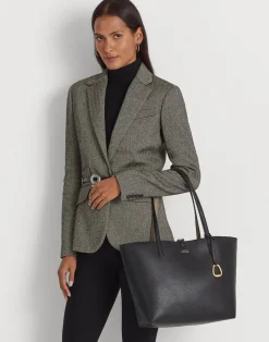 Faux-Leather Reversible Tote