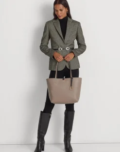 Faux-Leather Reversible Tote