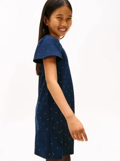 FESTIVE STUD ALINE DRESS SS