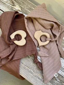 Figure blankie teether