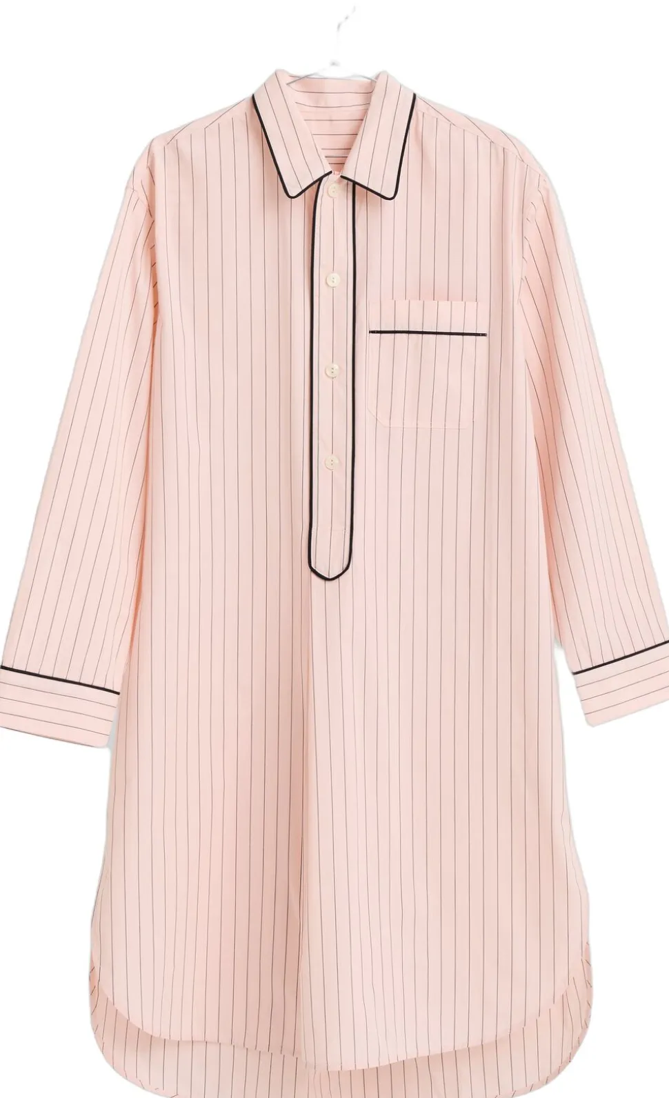 Fineline Long Nightshirt-M/L-Soft pink