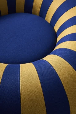 FLOAT, SMALL, DARK BLUE/OCHRE