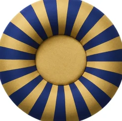 FLOAT, SMALL, DARK BLUE/OCHRE