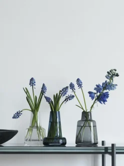 Flora Vase kort hals smoke H12