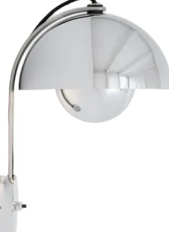 Flowerpot Wall Lamp VP8, Chrome-Plated