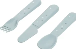 Foodie bestiksæt Happy dots Blå
