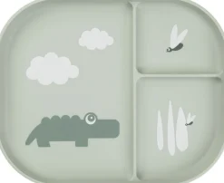 Foodie inddelt tallerken Croco Grøn