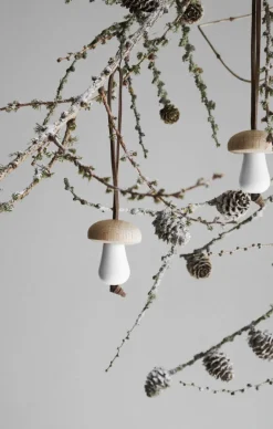 Forest Tales Svamp Ø4. 5 cm blank hvid