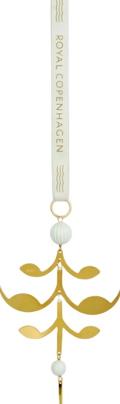 Forgyldt juleornamen, palmette