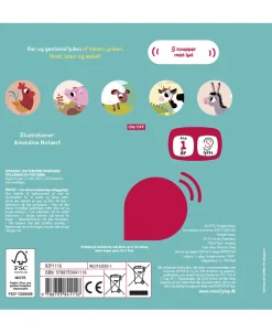 Forlaget ROOM2PLAY - Pegebog med lyd - Dyrene på bondegården