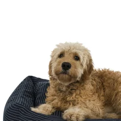 Fossflakes Hundeseng Blue pinstripe