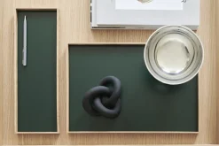 Frame tray small oak/green