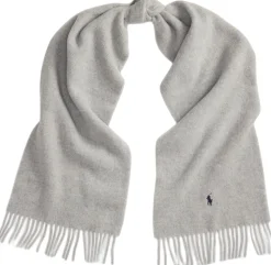 Fringe-Trim Wool Scarf